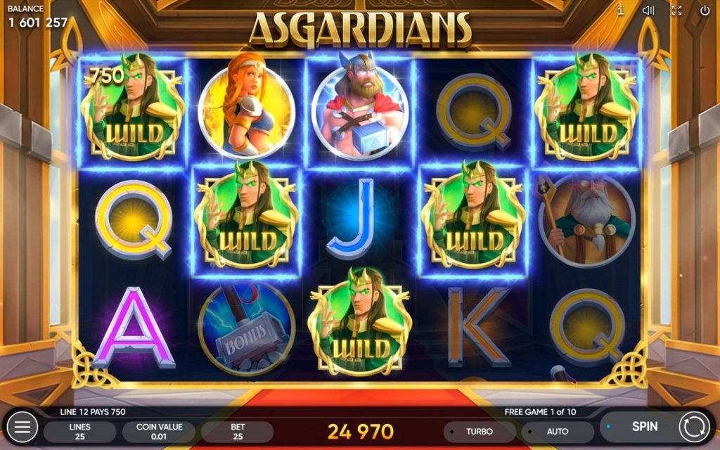 Play Asgardians slot machine